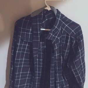 Button up plaid shirt medium size